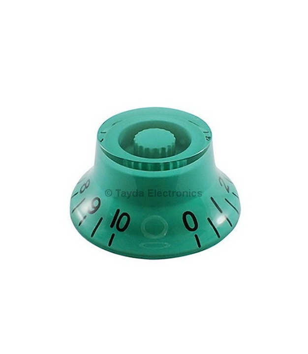 Green Gibson Style Knob Embossed Black Numbering