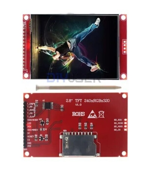 2.8 inch SPI display screen TFT with touch ILI9341