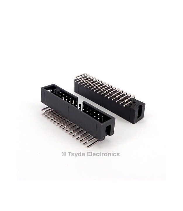 30 Pin Box Header Connector 2.54mm Right Angle 2*15pin