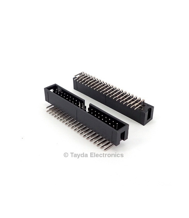 40 Pin Box Header Connector 2.54mm Right Angle 2*20pin