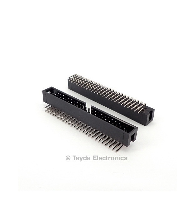 50 Pin Box Header Connector 2.54mm Right Angle 2*25pin