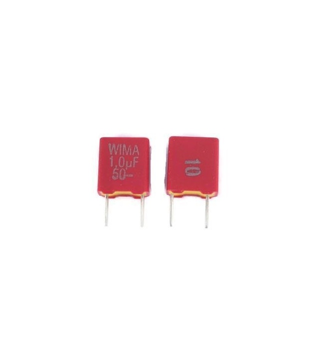 1uF 50V 10% Polyester Film Box TTTType Capacitor WIMA MKS2