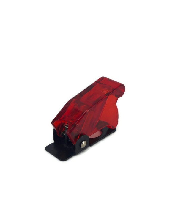 Flip-up Aircraft Switch Cover Red Transparent Color