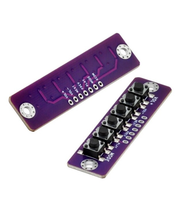 6 Bit Button Micro Switch Module Black