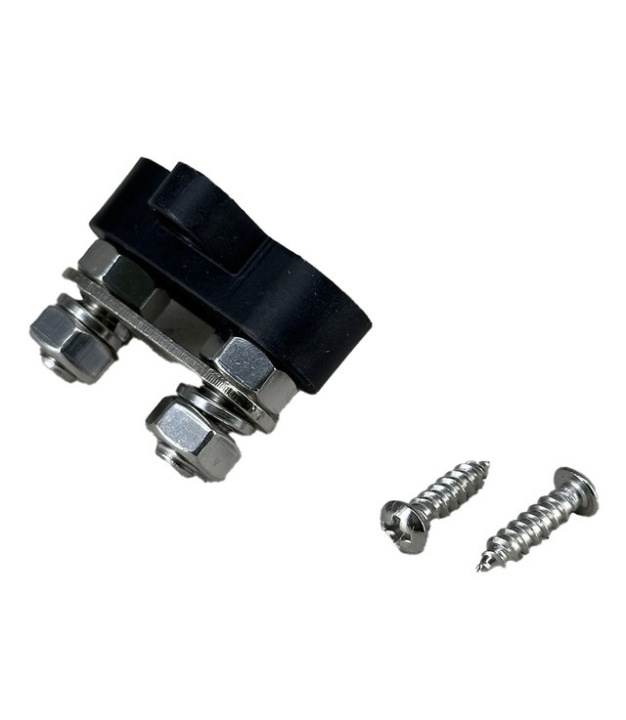 Black Busbar Power Block 2 channel M8 for Car