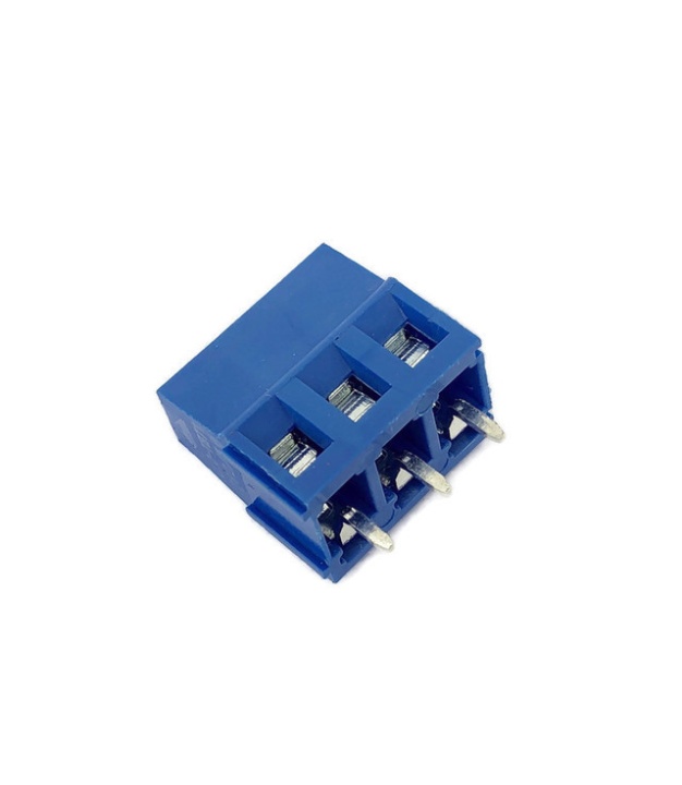 DG128 Screw Terminal Block 3 Positions 5mm Blue Color