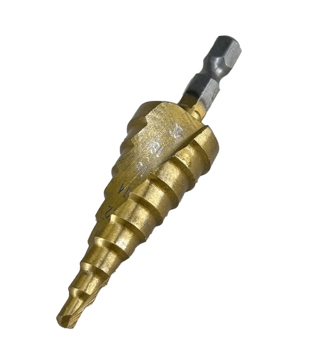 4-20mm Step Bit Drill Spiral for Drilling Enclosures