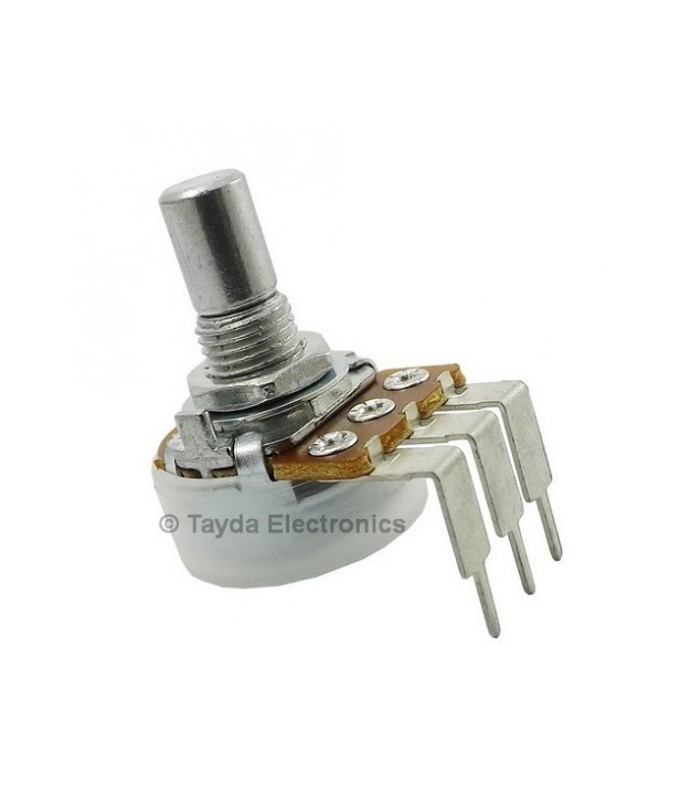 500 OHM Linear Taper Potentiometer PCB Mount Round Shaft Dia: 6.35mm
