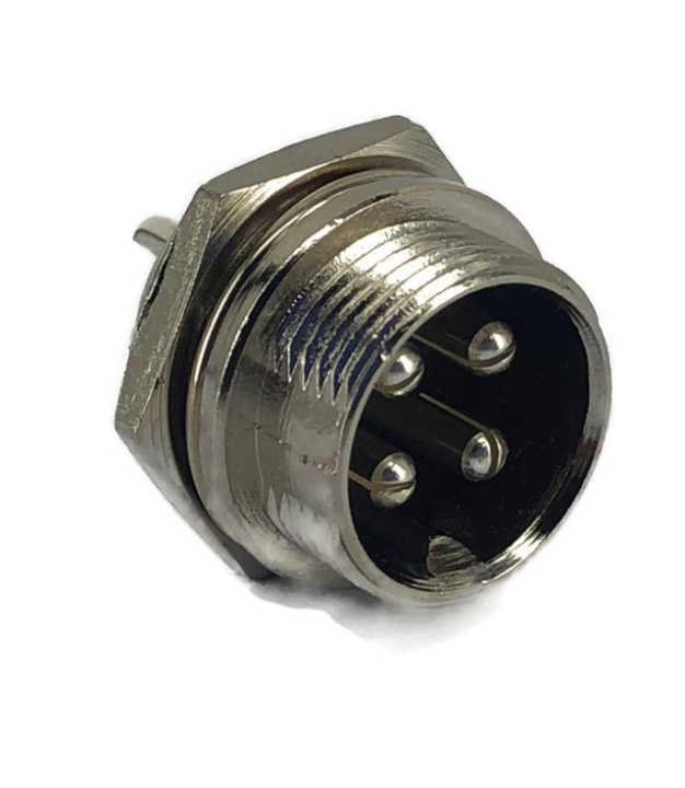 4 Pins Male circular connector 16mm GX16