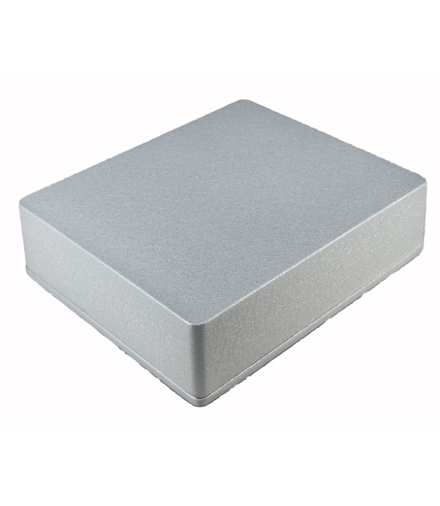 1590XX Style Aluminum Diecast Enclosure Metallic Silver water texture