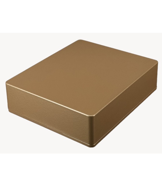 1590XX Style Aluminum Diecast Enclosure METALLIC DARK CHAMPAGNE