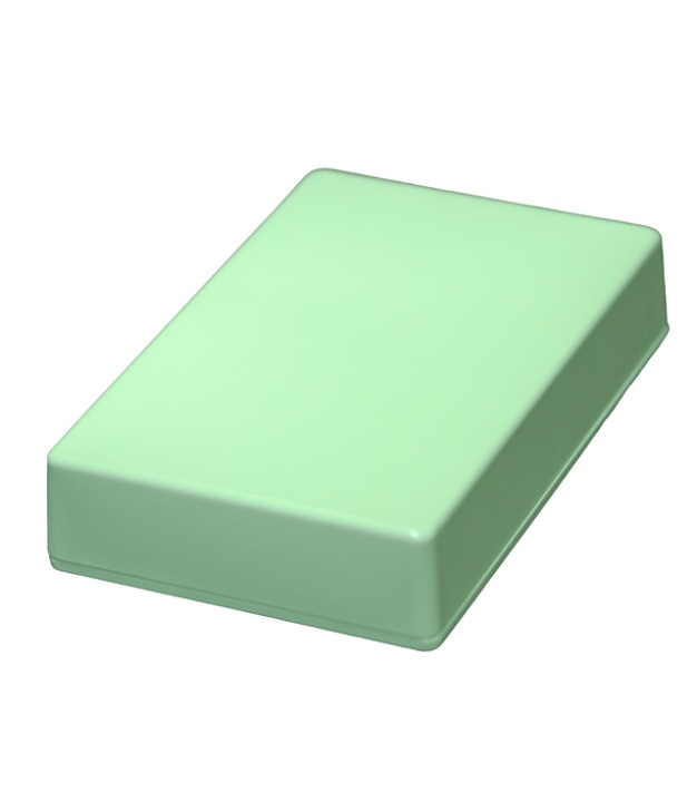 1590DD Style Aluminum Diecast Enclosure Pastel Light Green