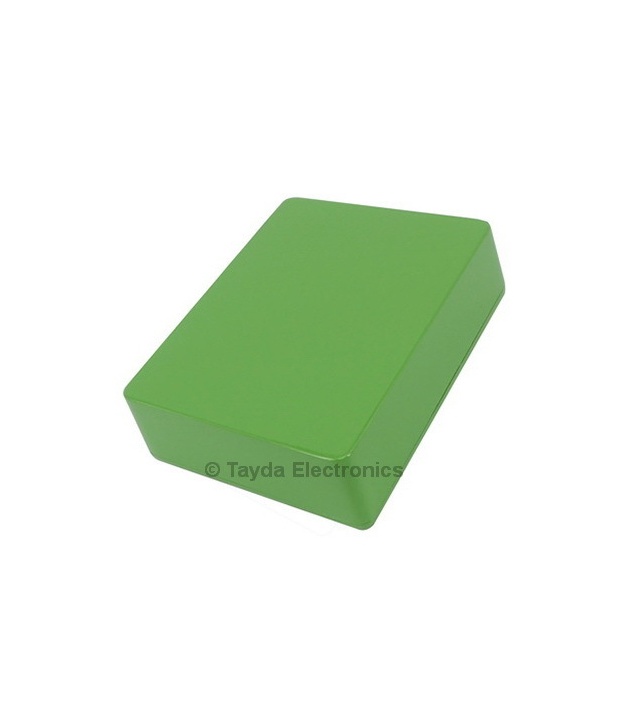 1590BB Style Aluminum Diecast Enclosure Lime Green