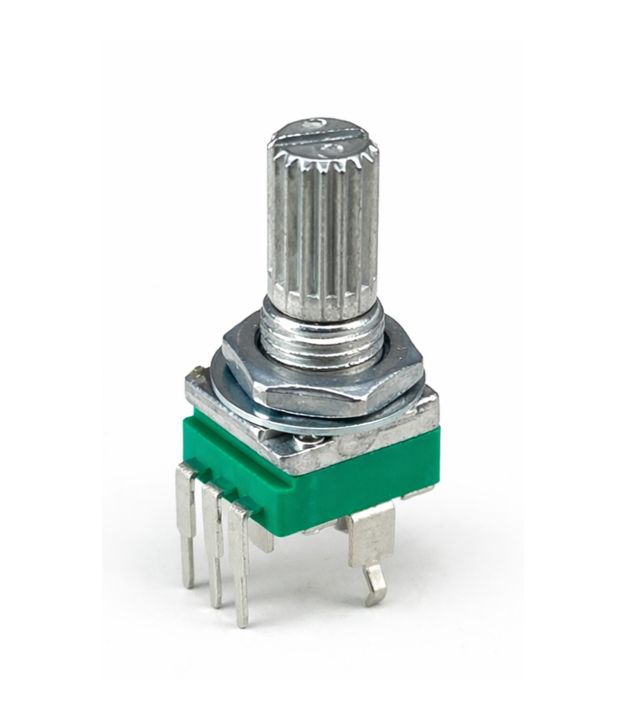 TAYDA 10K OHM Linear Taper Potentiometer Spline Shaft PCB Mount 9mm