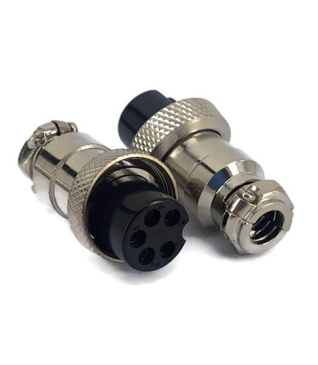 5 Pins Female circular connector 12mm GX12