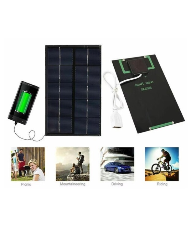 Solar Panel for cellular phone charge USB INTERFACE 5W 5V 88x142mm