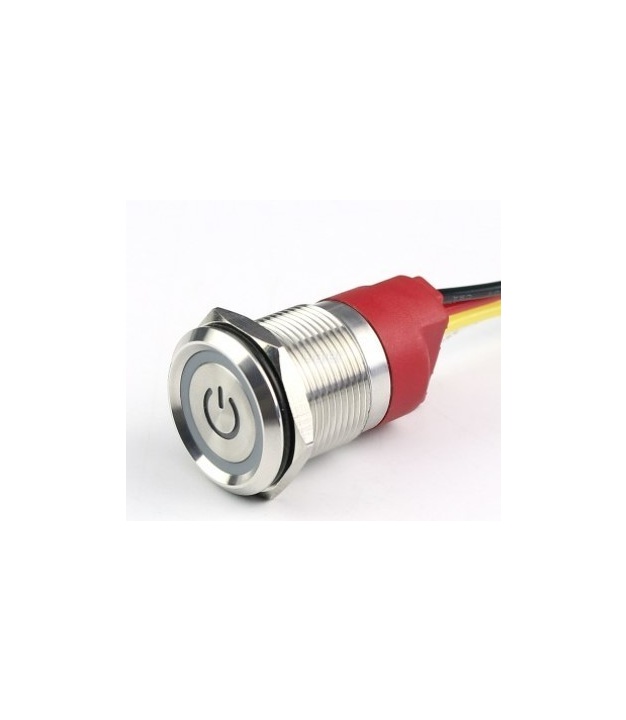 Piezoelectric light soft touch Latching Red color switch 12V