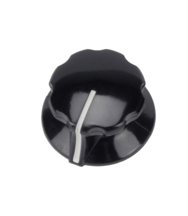 Bakelite Knob Fester RCA black 22mm Shaft 6.4mm