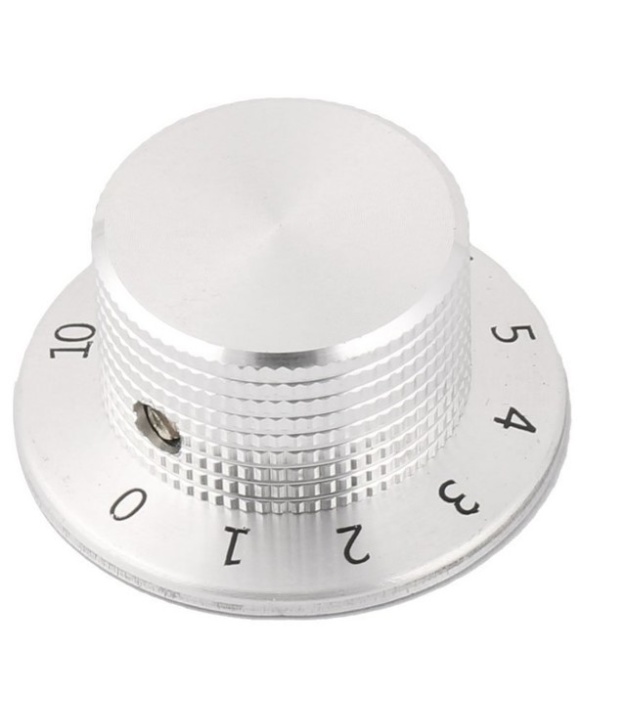 Silver Aluminum Knob 37mm with Number 0 to 10