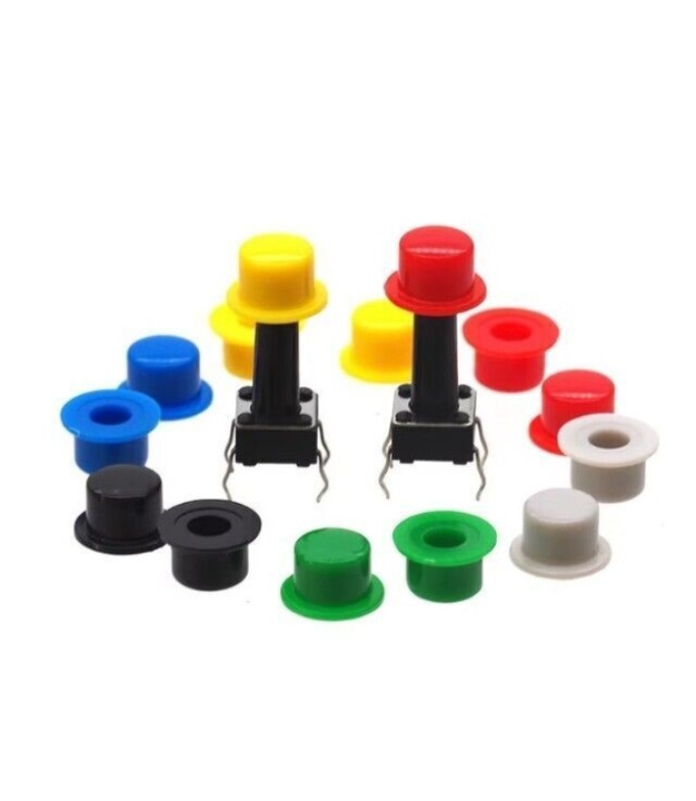 Tactile Switch Caps Green Color 4.5x7.4mm Diameter 3.4mm