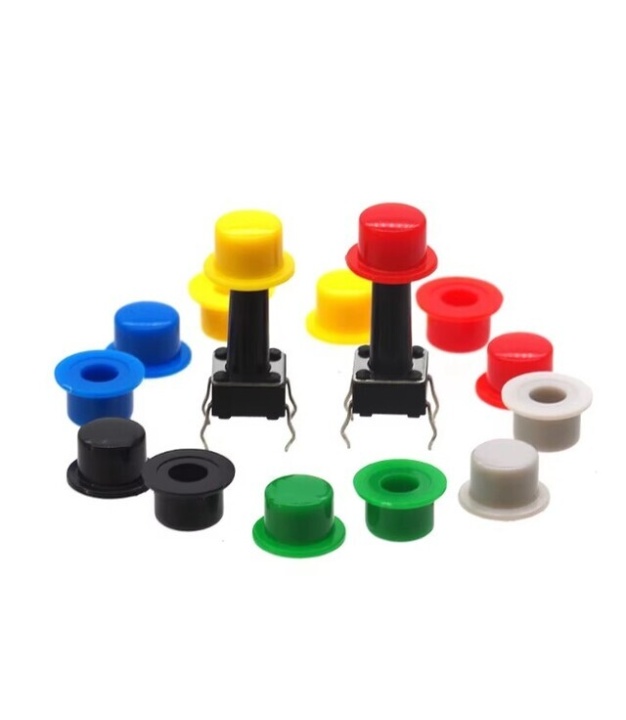 Tactile Switch Caps Green Color 4.5x7.4mm Diameter 3.4mm
