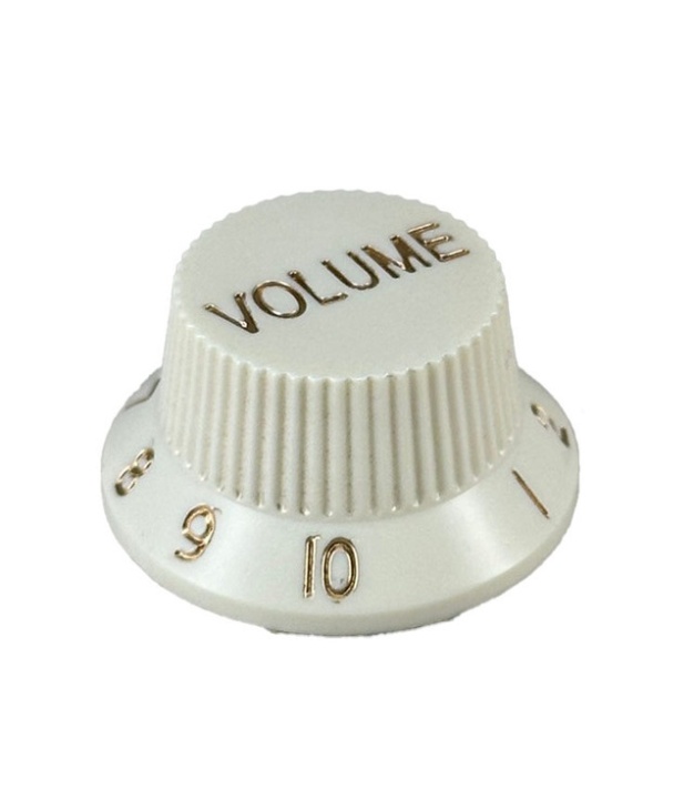 Volume Gold With White Knob With number 1 to 10 Shaft 6mmx18T