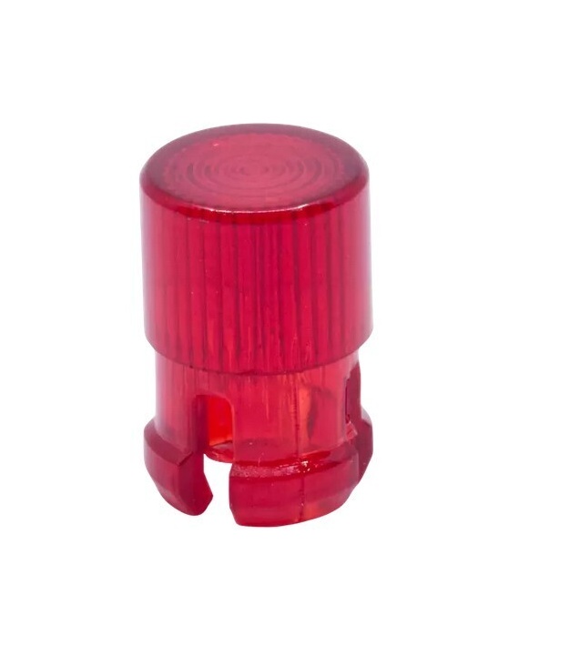 Flat cylindrical 5mm LED Lampshade Protector Red Plastic Clip