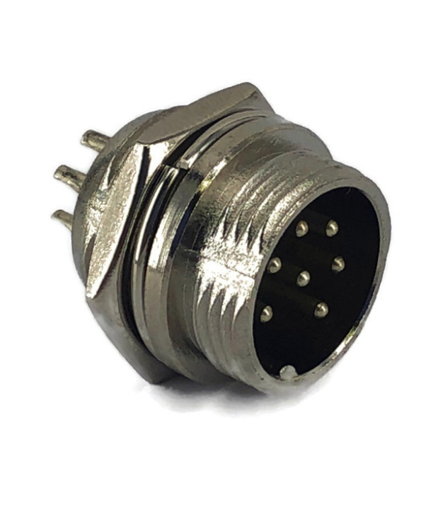 7 Pins Male circular connector 12mm GX12