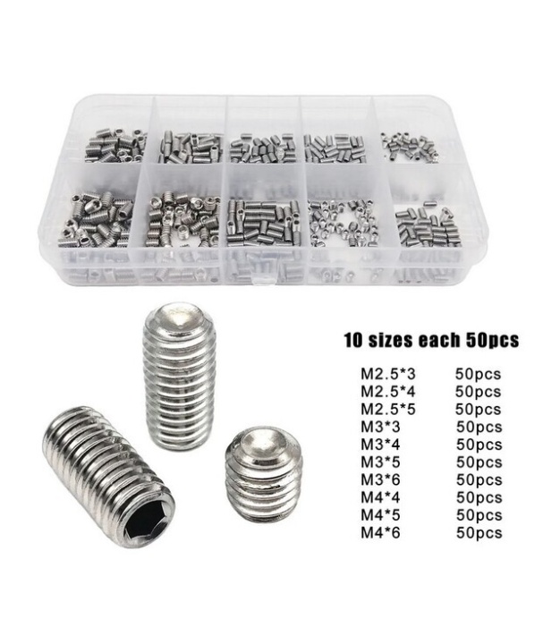 304 Stainless Steel Hex Hexagon Socket SET 500PCS