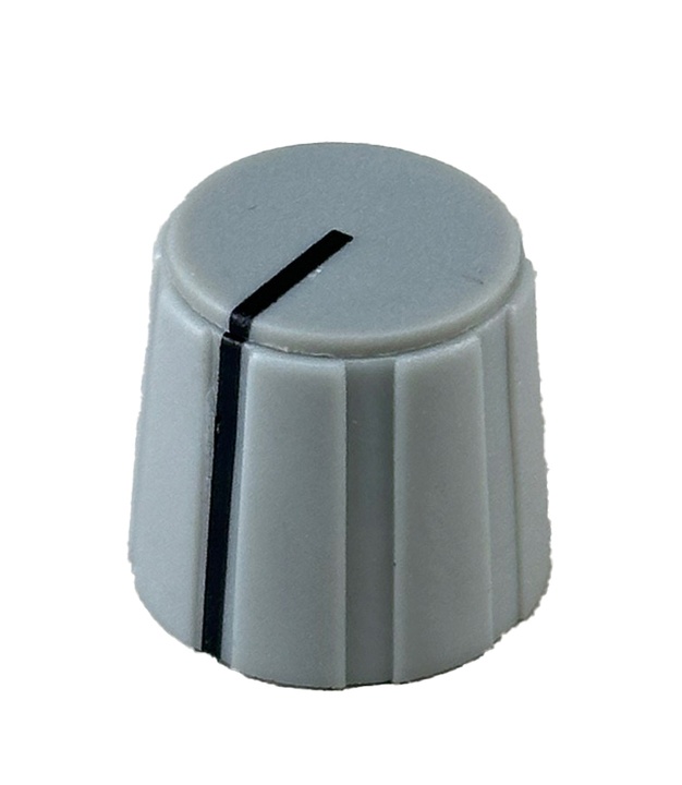 Gray Knob Gray top 16X15mm shaft hole 6.4mm