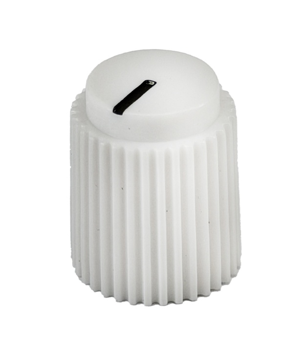 Ripple knob Pure White 14x17mm