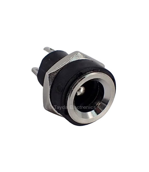 DC Power Jack 2.1mm Panel Mount Round