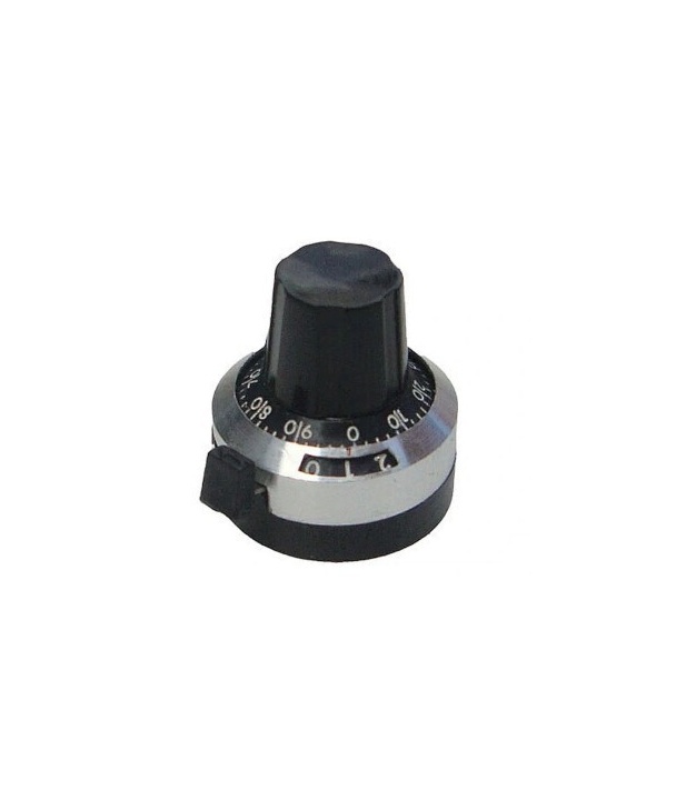 Black dail knob 6004 Shaft 6.4mm