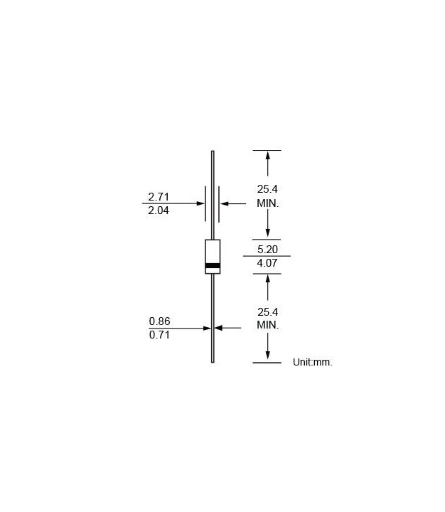 1N4751A 1N4751 ZENER DIODE 1W 30V