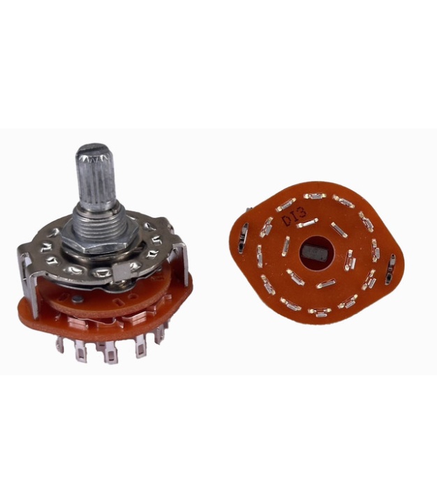 Rotary Switch 3 Pole 4 Position ALPHA SR2511F 17mm