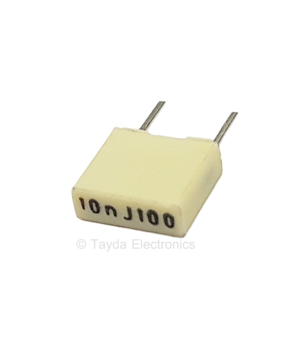 0.01uF 10nF 100V 5% Polyester Film Box Type Capacitor