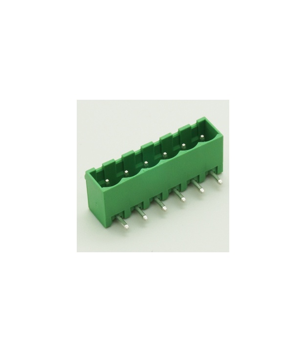 6 Pin Male Plug-In Type Vertical Terminal Block 5mm 5EHDRC