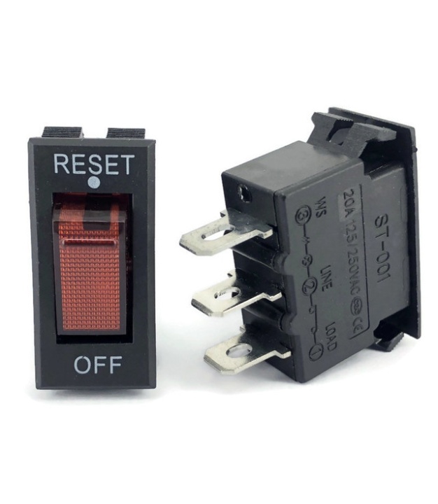 Thermal Overload Circuit Breaker 20A 125/250VAC