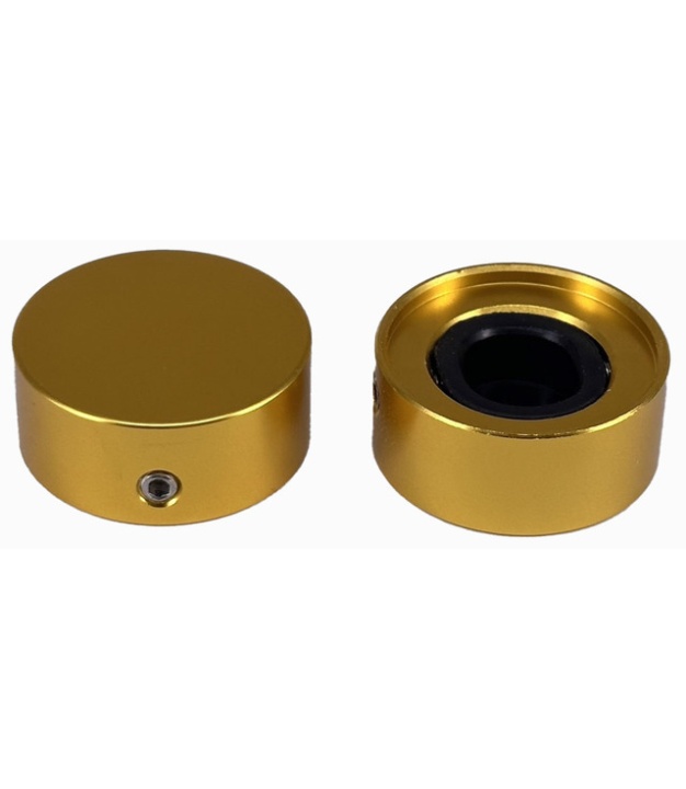 KN2310 Yellow Foot Switch Aluminium Knob 23x10mm