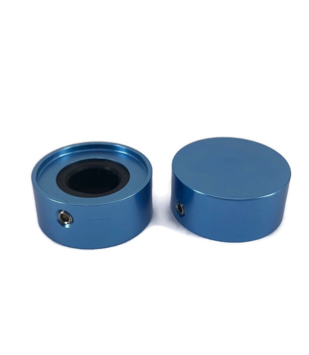 KN2310 Blue Foot Switch Aluminium Knob 23x10mm