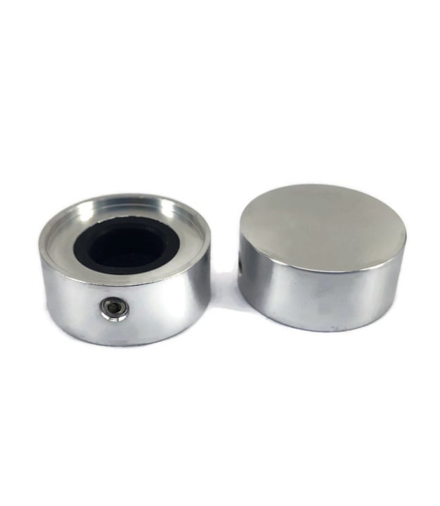 KN2310 Silver Foot Switch Aluminium Knob 23x10mm
