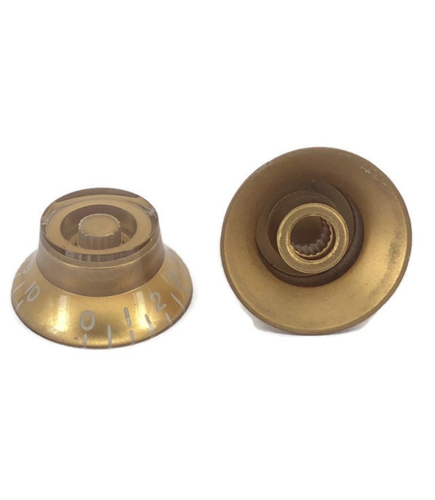Gold Gibson Style Knob with White Numbering 0 to 10