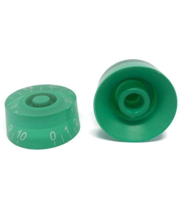 C-2005 Green Gibson Style Speed Knob with White Numbering 0 to 10