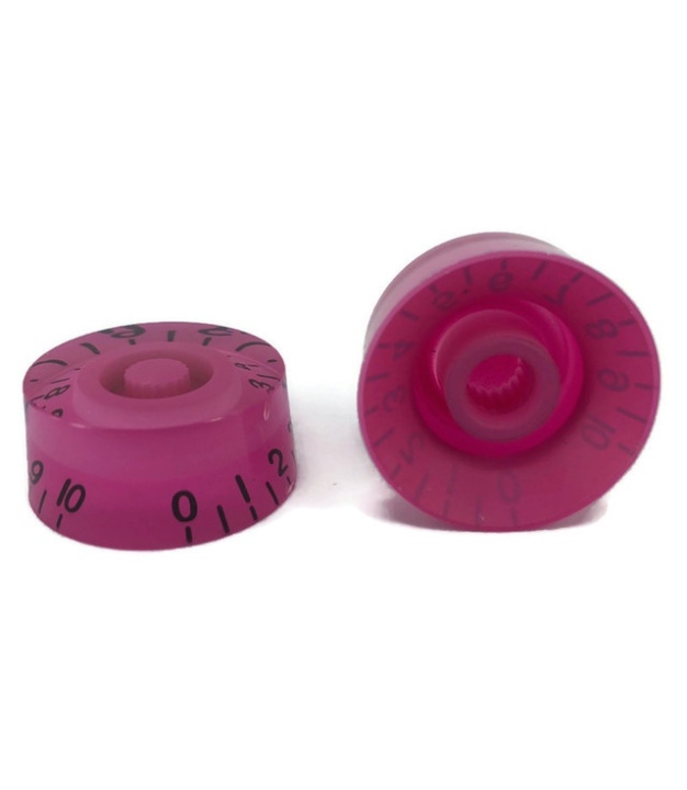 C-2005 Pink Gibson Style Speed Knob with Black Numbering 0 to 10