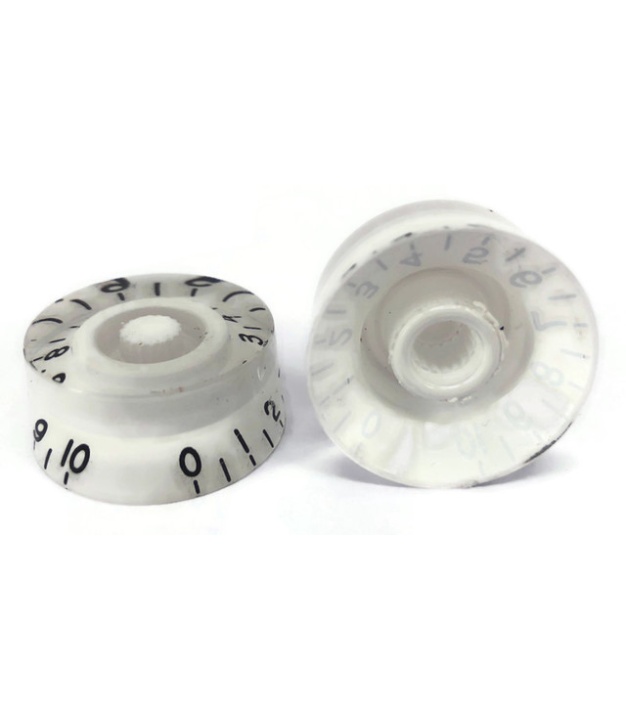 C-2005 White Gibson Style Speed Knob with Black Numbering 0 to 10