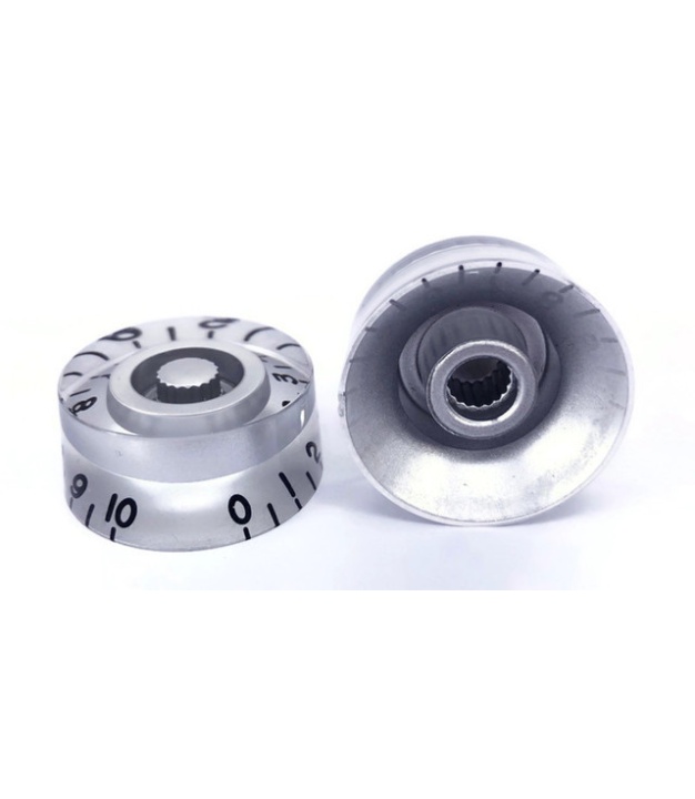 C-2005 Grey Gibson Style Speed Knob with Black Numbering 0 to 10 