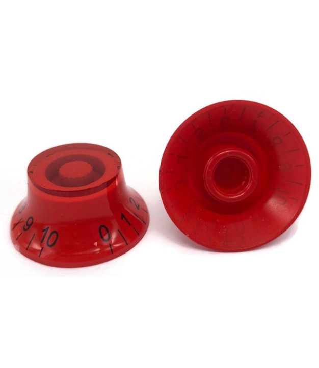 KN-2613 Red Gibson Style Knob with Black Numbering 0 to 10