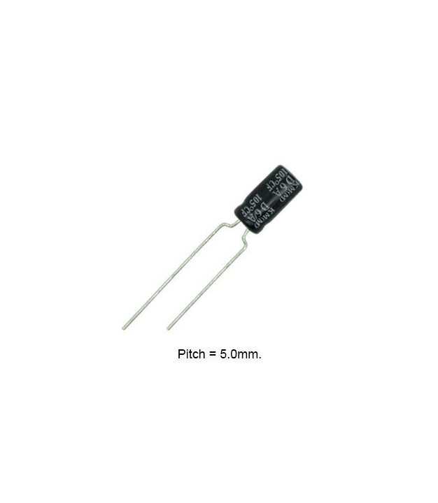 10uF 35V 105C Radial Electrolytic Capacitor 5x11mm