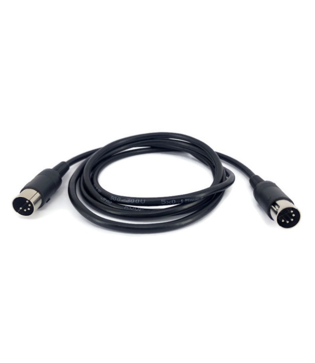 5 Pin Male MIDI to Male MIDI Connector Cable Length 5FT