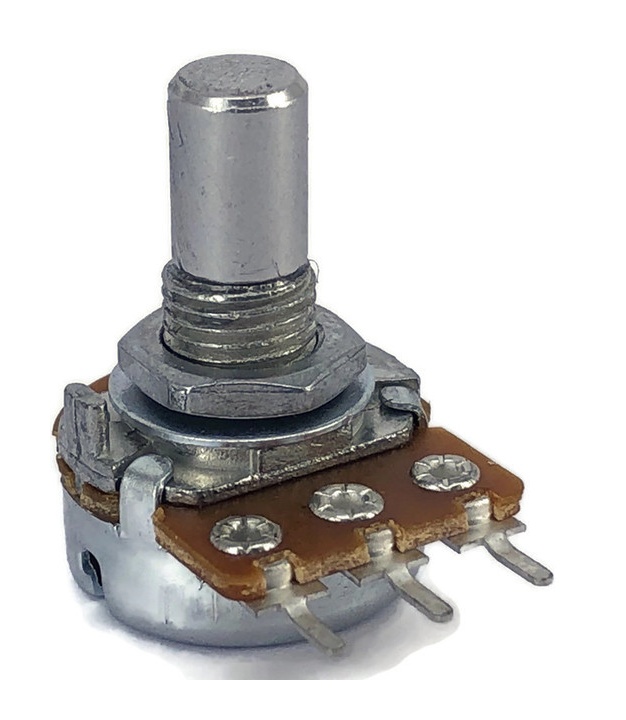 1M OHM Anti-Log Taper Potentiometer PCB Mount Round Shaft Dia: 6.35mm